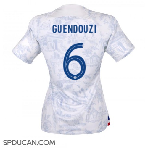 Zenski Nogometni Dres Francuska Matteo Guendouzi #6 Gostujuci SP 2022 Kratak Rukav